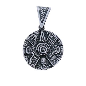 Ollin Aztec Symbol Pendant