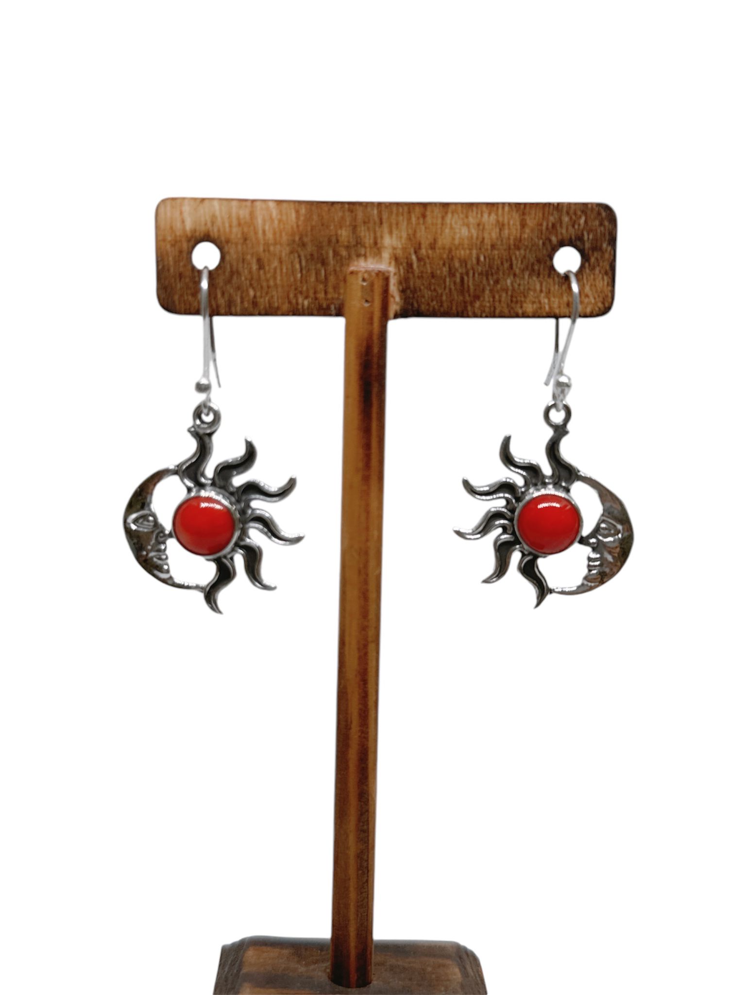 Sun & Moon 4 Piece Jewelry Set Red Coral - Image 8