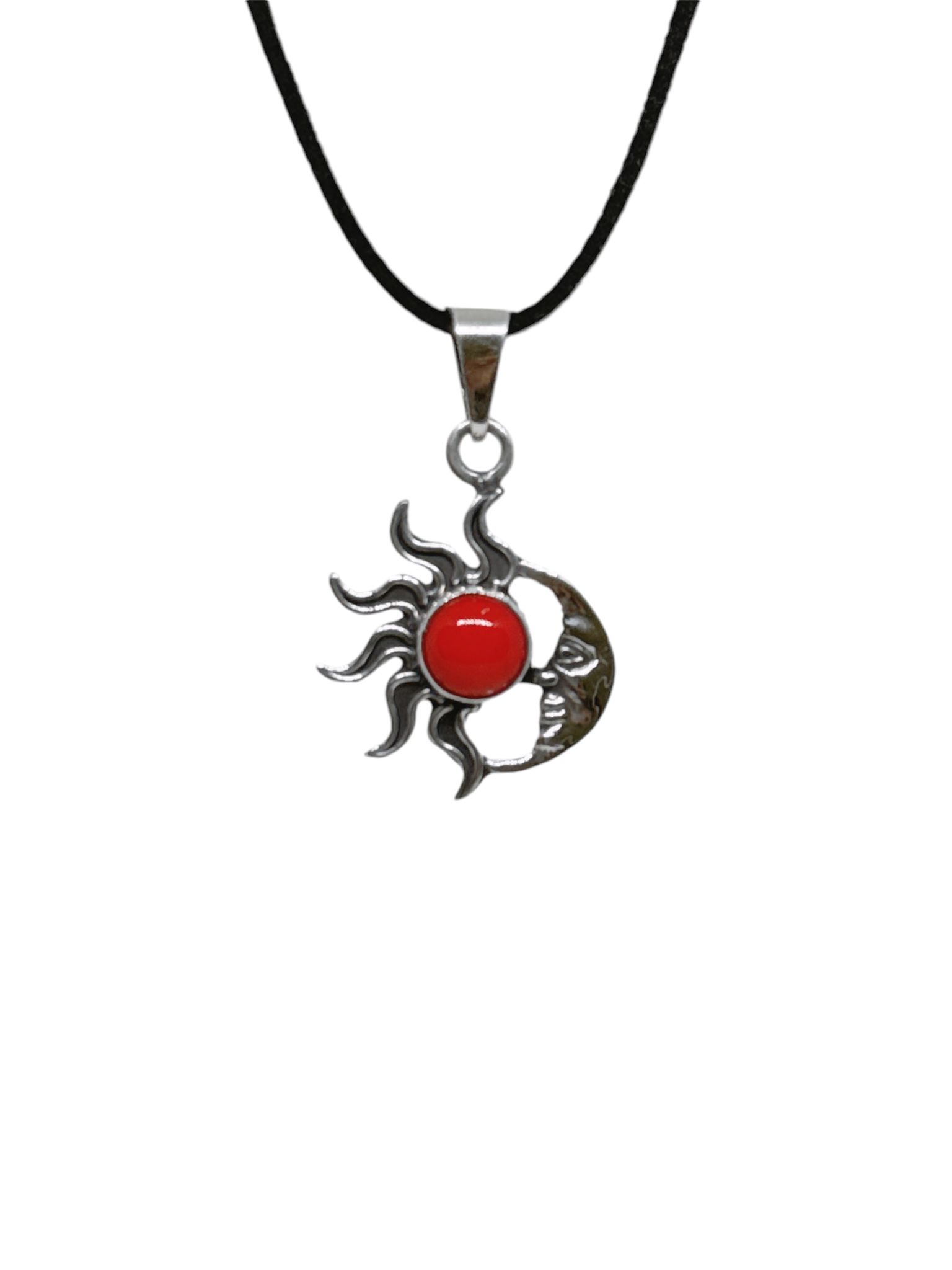 Sun & Moon 4 Piece Jewelry Set Red Coral - Image 9