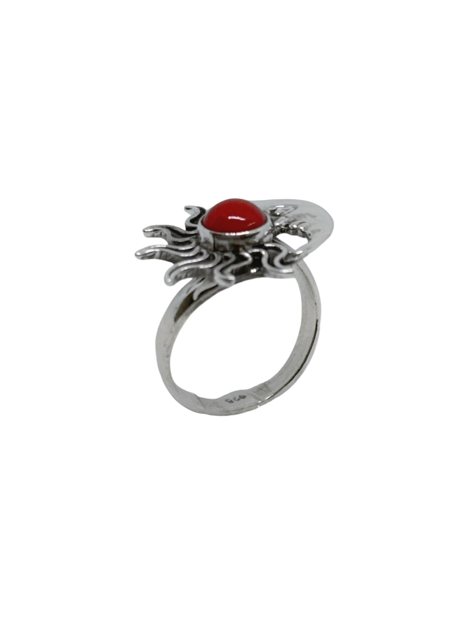 Sun & Moon 4 Piece Jewelry Set Red Coral - Image 10