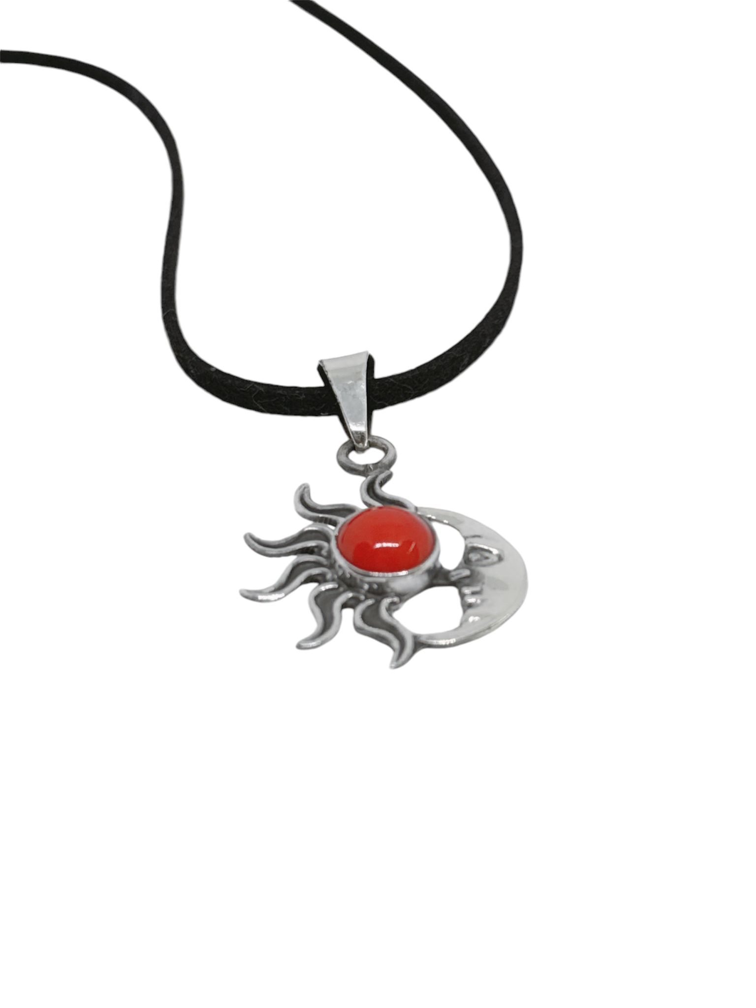 Sun & Moon 4 Piece Jewelry Set Red Coral - Image 6