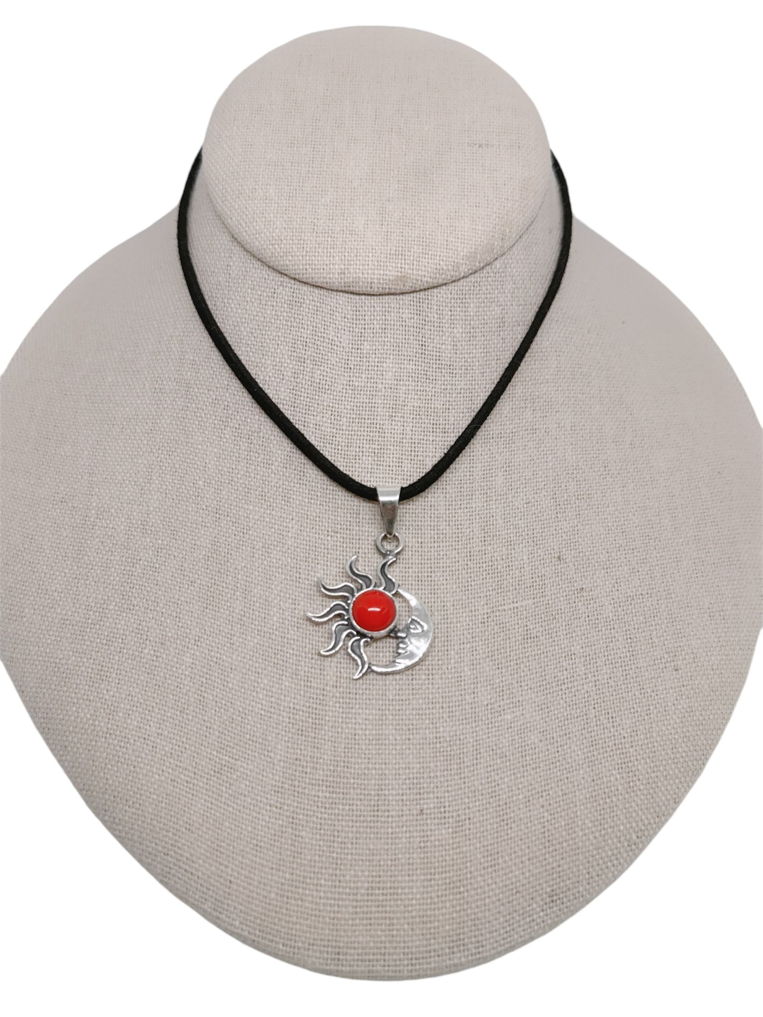 Sun & Moon 4 Piece Jewelry Set Red Coral - Image 3