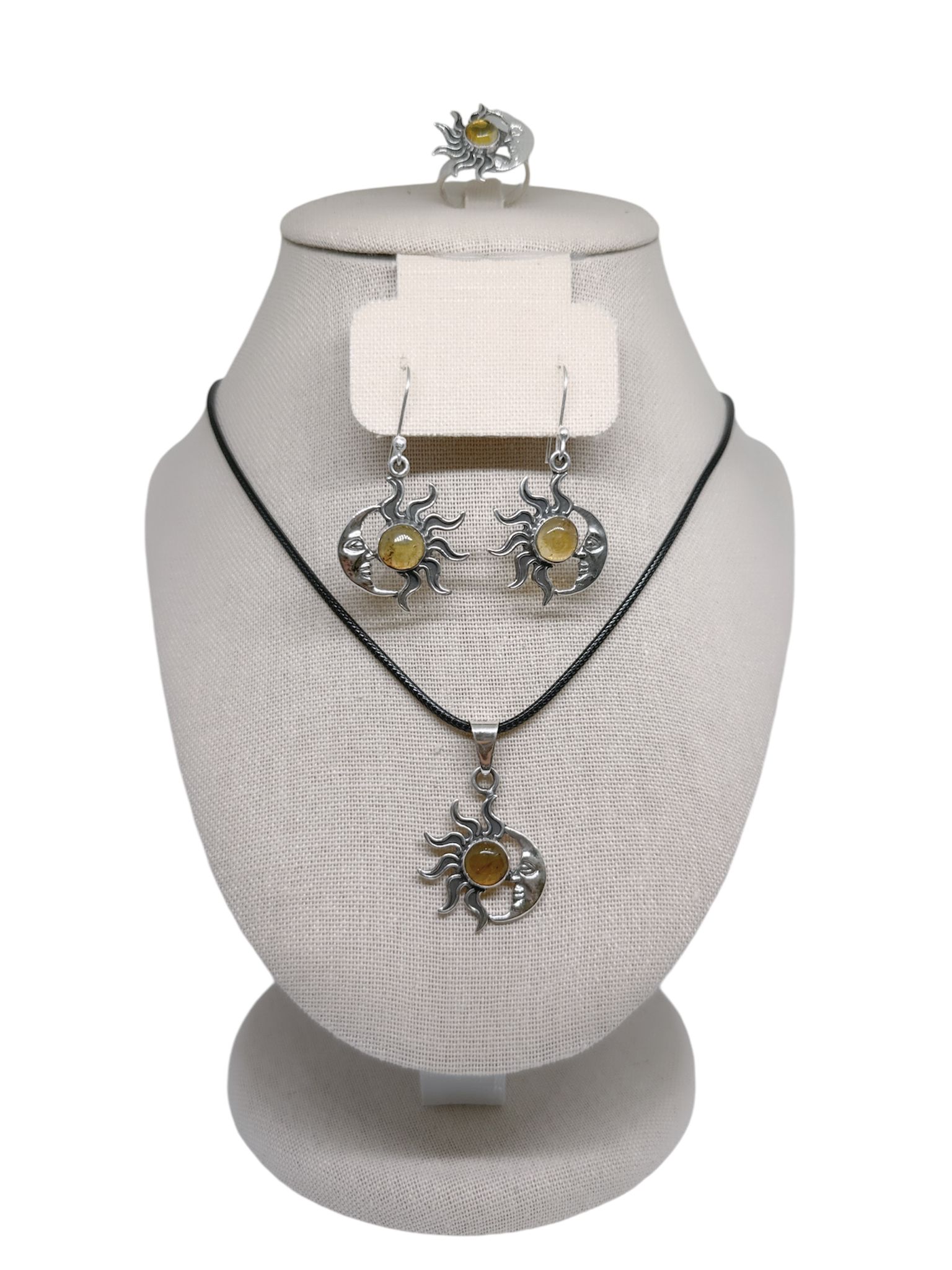 Sun & Moon 4 Piece Jewelry Set Amber - Image 2