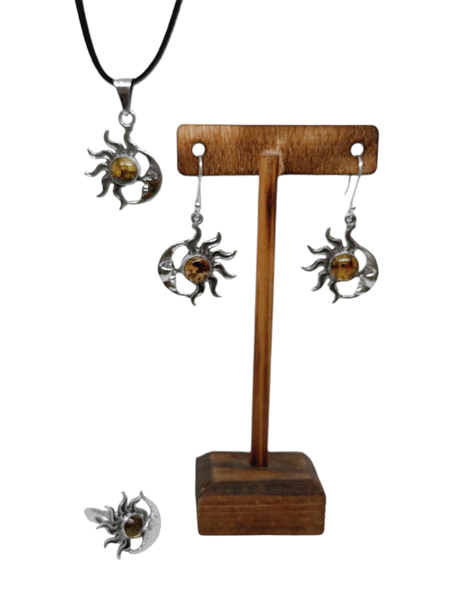 Sun & Moon 4 Piece Jewelry Set Amber - Image 4