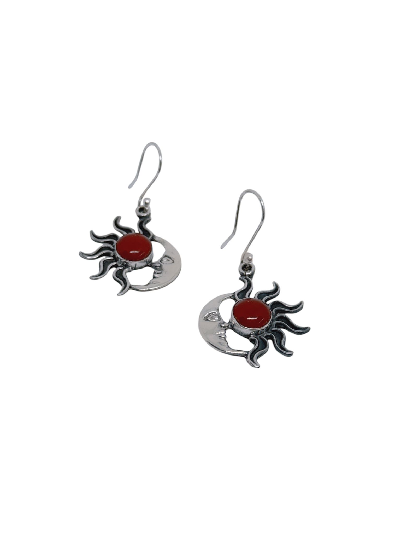 Sun & Moon 3 Piece Jewelry Set Carnelian Stone - Image 5