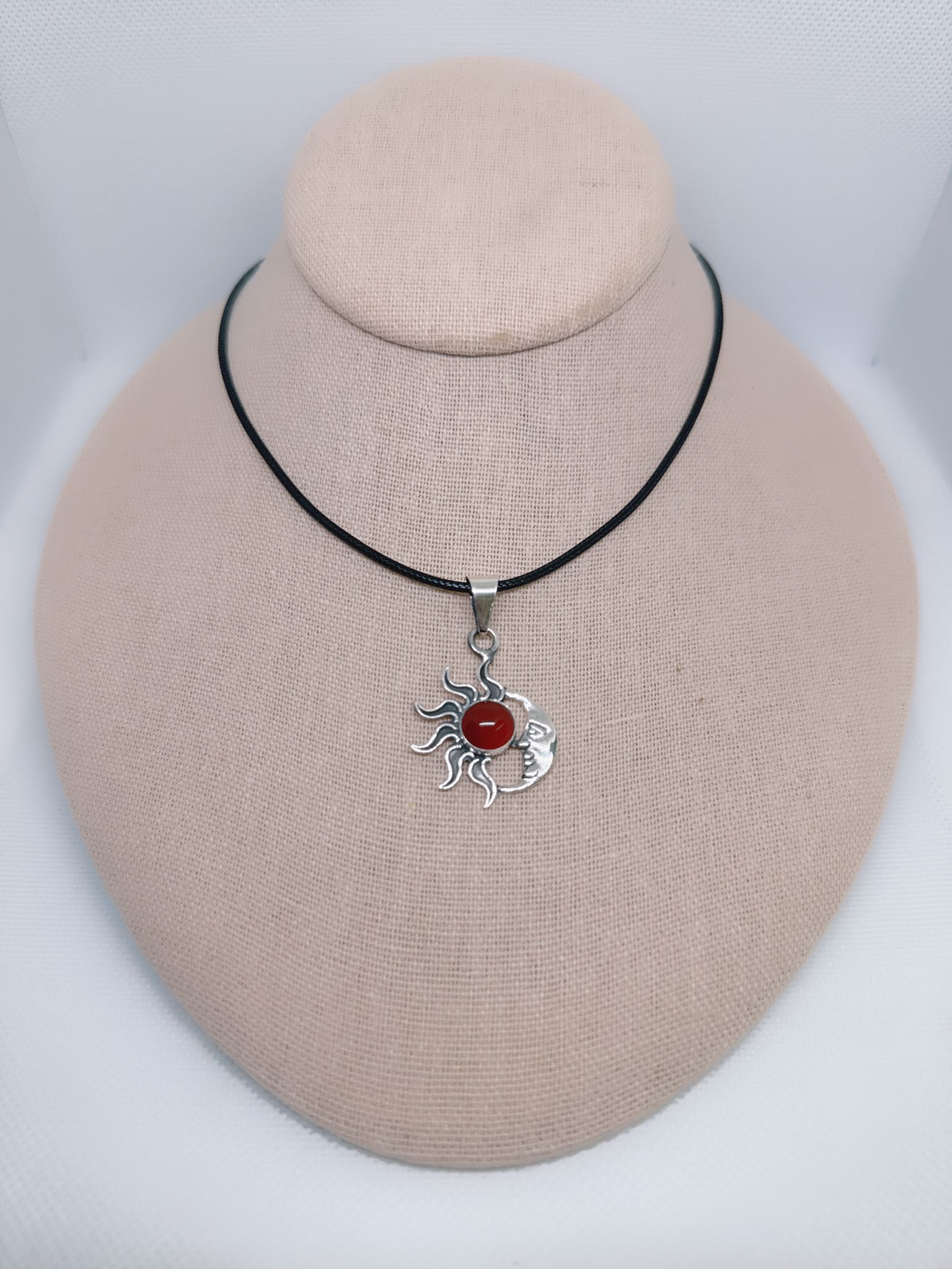 Sun & Moon 3 Piece Jewelry Set Carnelian Stone - Image 3